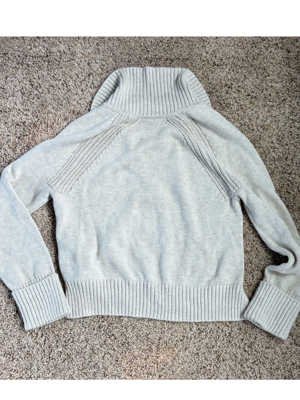 Cream Collared Knit Sweater - Picture 7 of 7